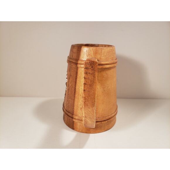 San Miguel Philippines Beer Mug Stein Wood - Picture 5 of 8